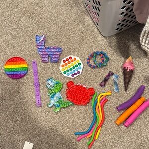Colorful Pop It Fidget Toy Set
